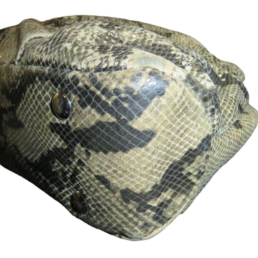 Coach Soho Embossed Exotic Leather Satchel Buckle Strap Snap Closure Carryall - Picture 10 of 13